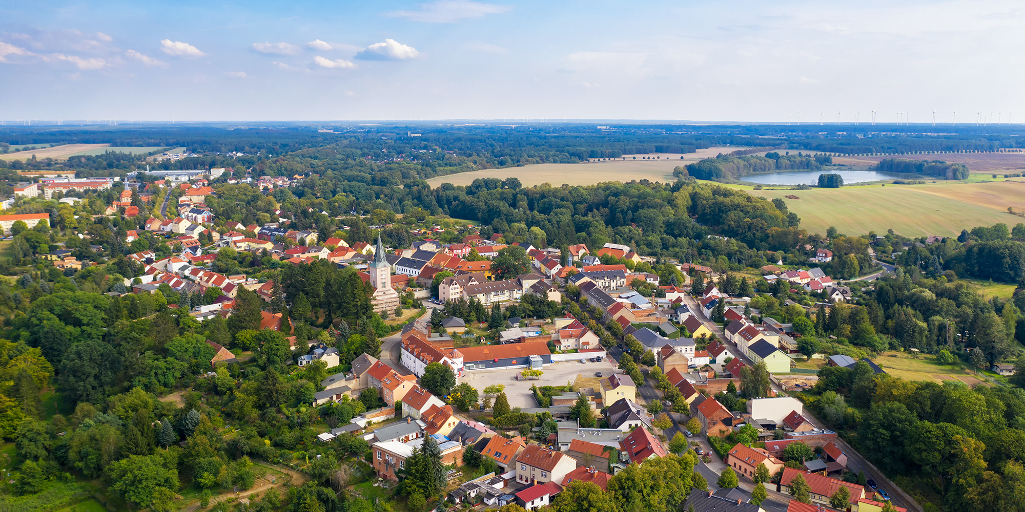 Luftbild von Biesenthal