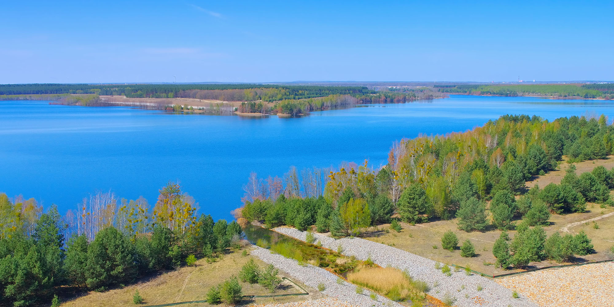 Luftaufnahme Sedlitzer See