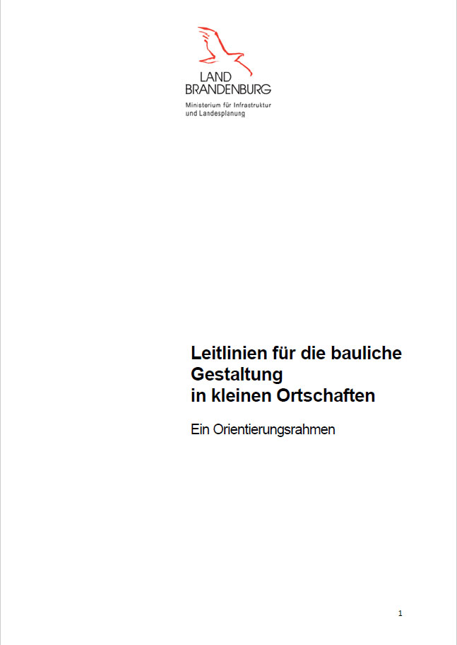 Bild vergrößern (Bild: Deckblatt der Publikation "Leitlinien für die bauliche Gestaltung in kleinen Ortschaften")