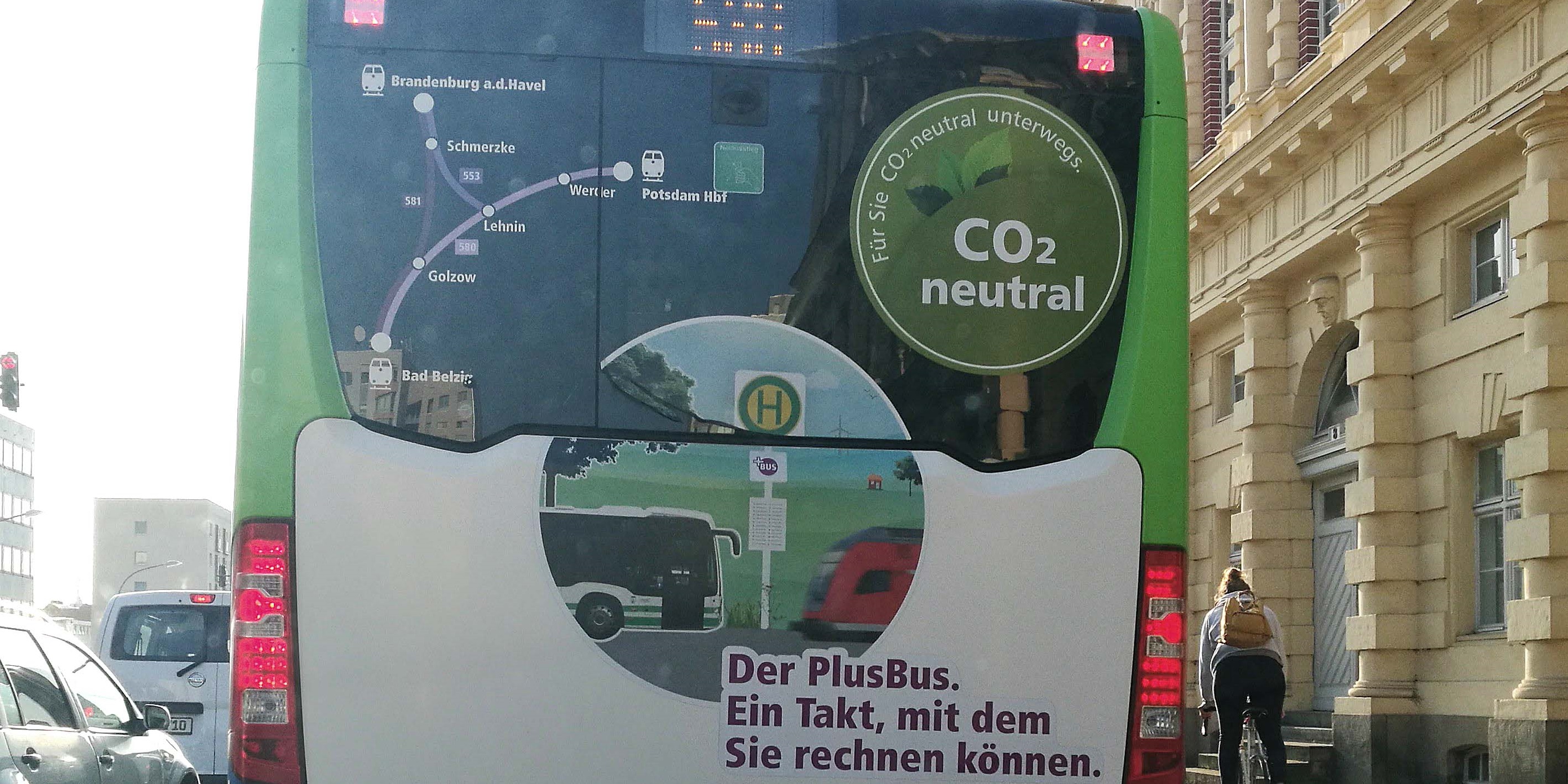 Plus Bus fährt CO2 neutral