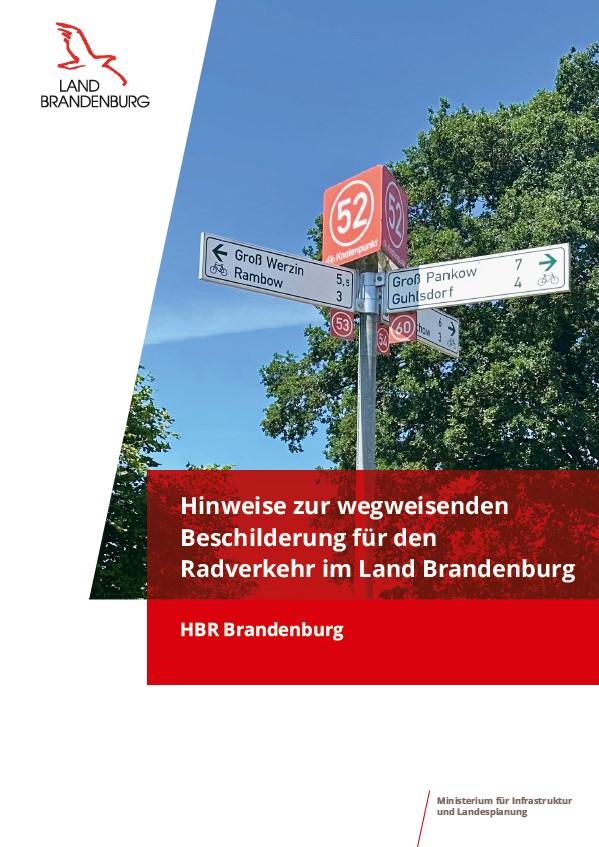 Bild vergrößern (Bild: Titelblatt Hinweise Beschilderung Radverkehr )