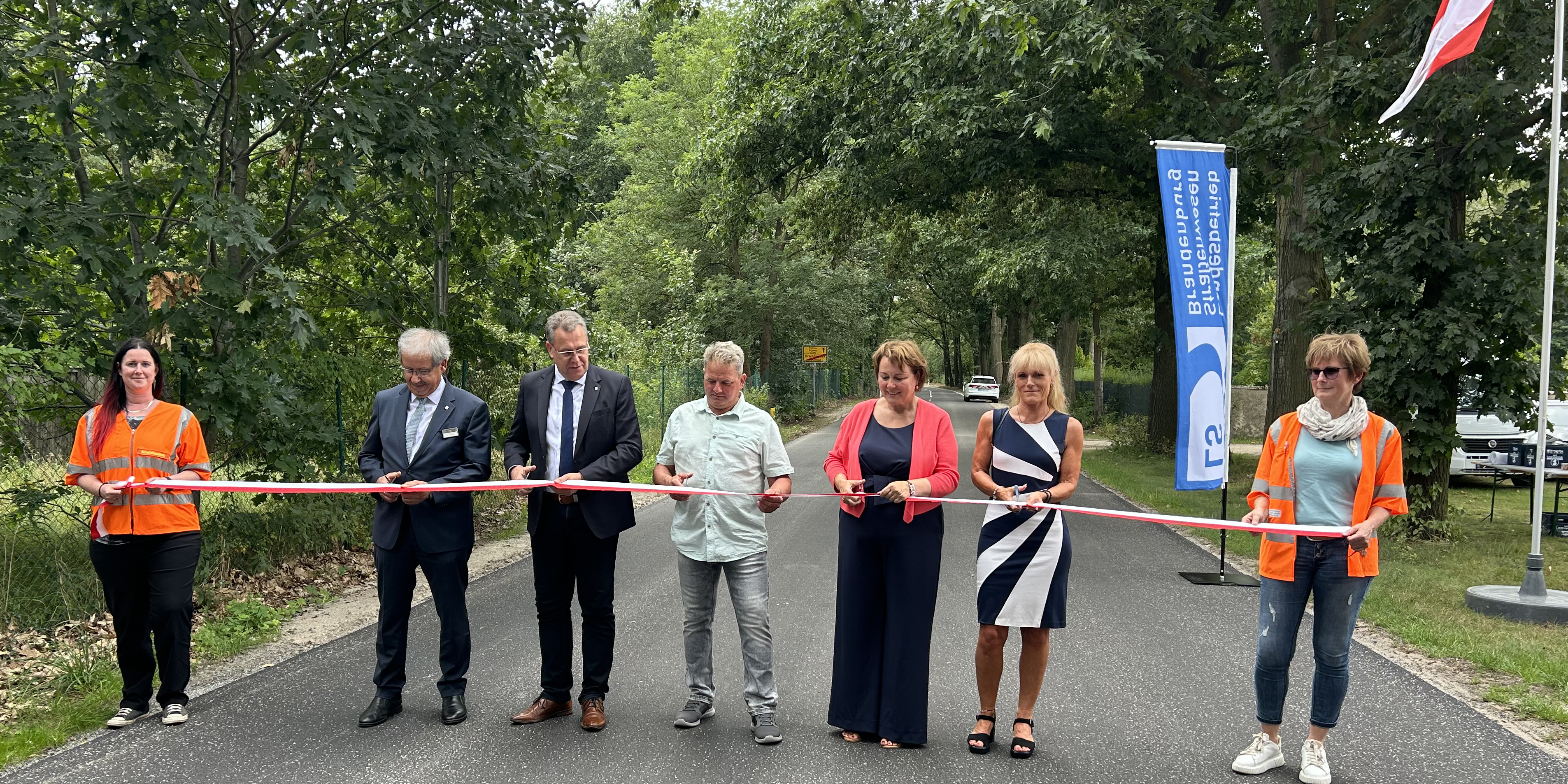 Verkehrsfreigabe L 50 Drachhausen-Kaltrecyclingverfahren