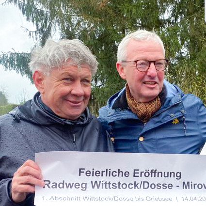 Freigabe des Radweges