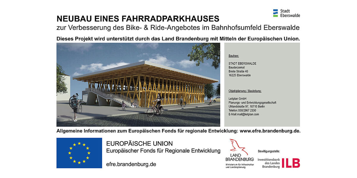 Bauarbeiten für Eberswalder Fahrradparkhaus beginnen