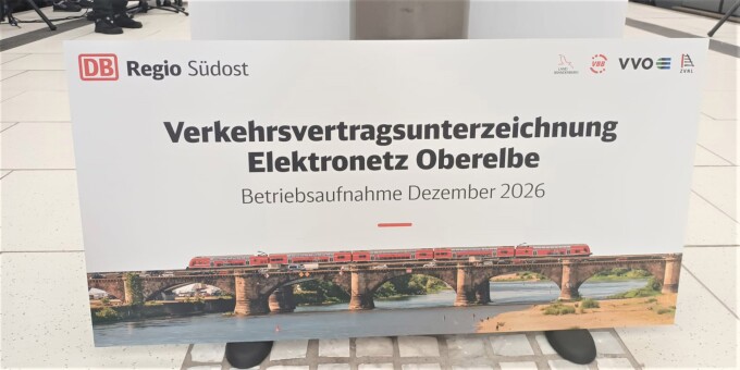 Vertragsunterzeichnung Elektronetz Oberelbe -  bildliche Darstellung