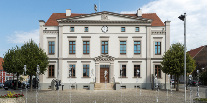 Das Rathaus von Wusterhausen